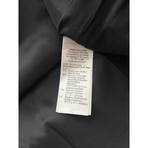 NWT Madewell Wool-Blend Mini Skirt Black Stripe Size 2 - Picture 6 of 7